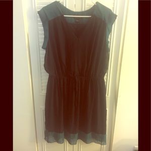 Navy Blue and Teal Dress